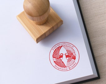 Wooden Round Book Stamps