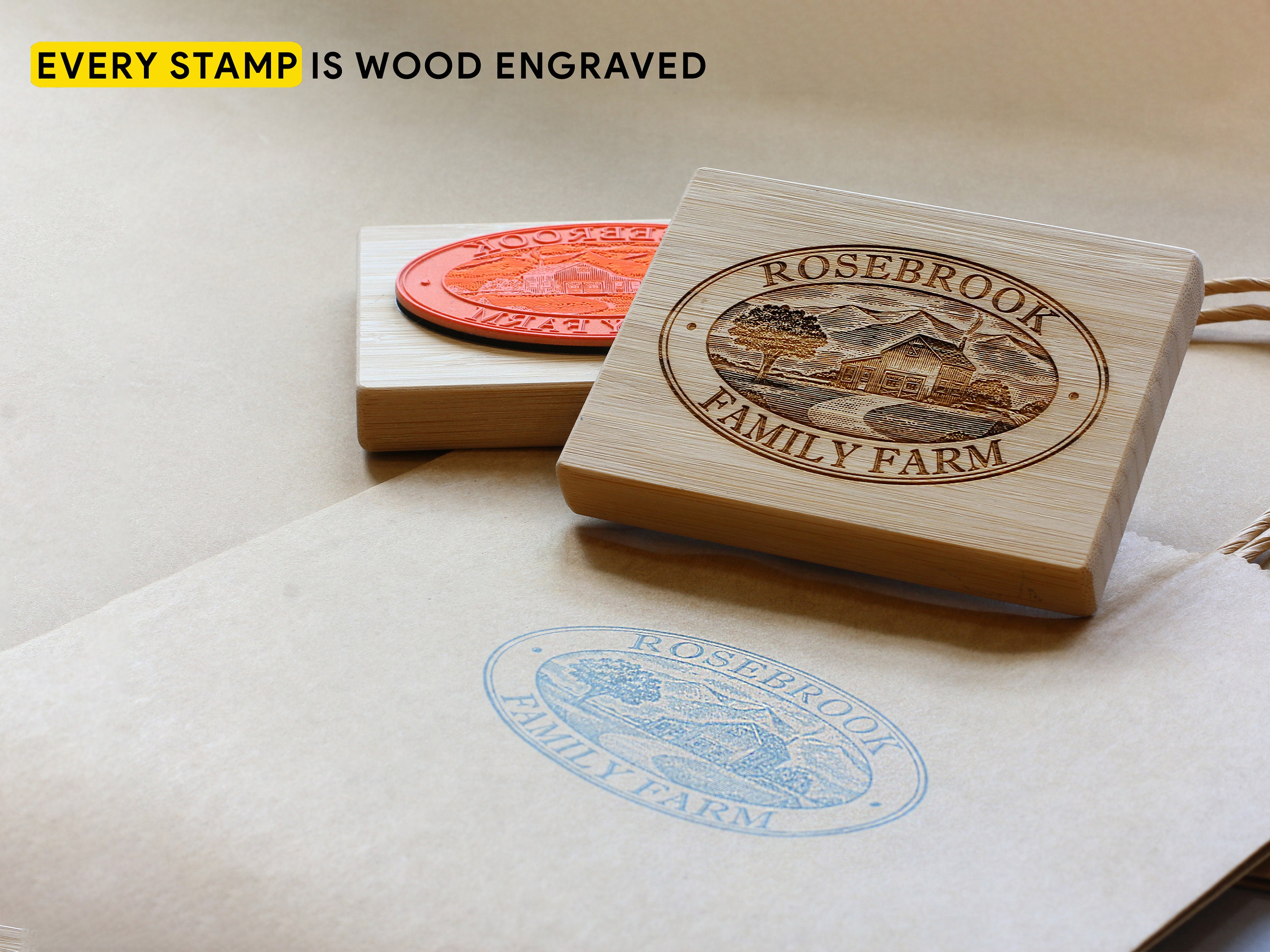 Made to Order Olive Wood Stamp With Your Own Design Make A Stamp My Logo My  Design Make Your Own Stamp -  Finland