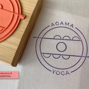 Carimbo de logotipo personalizado para empresas - Selos personalizados de pequeno a grande porte - Carimbo de nome personalizado - Carimbo de embalagem para pequenas empresas
