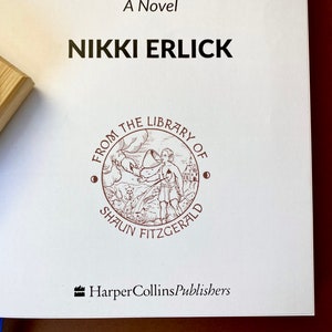 Custom Medieval Book Stamp - Personalized Library Rubber Stamp - Gothic Bookplate - Dark Academia - Best Ex Libris Name on Book Stamper