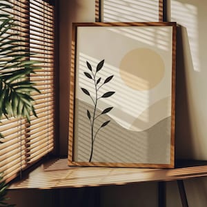 Japandi Digital Wall Art | Digital Download Wall Art | Scandi Wall Art | Wabi Sabi Poster |High-Quality Instant Download