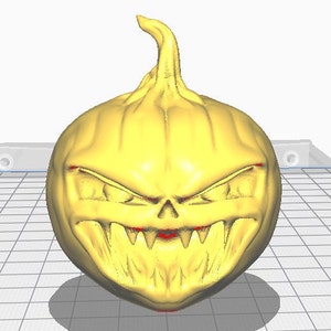 Halloween Kürbis STL File / Stl-Datei / 3D-Druck / 3D-Datei / 3D-Drucker / gruselig / gruselig / Gesicht /