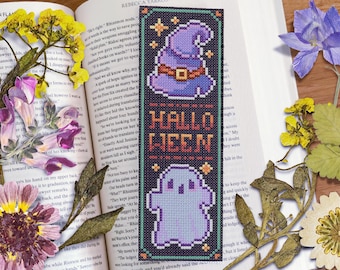 Halloween Pixel Art Bookmark Cross Stitch Pattern (PDF Pattern)