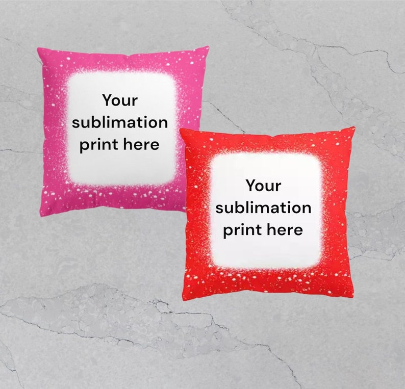 Sublimation Pillow Case Faux Bleach Pillow Case 16x16in Sublimation