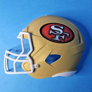 NFL 49ers Half Helmet | San Francisco 49ers Football Helmet | 49er Football Helmet
