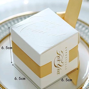 Luxury Wedding Favours Favor Boxes Custom Love Heart Sweet Candy Boxes image 5