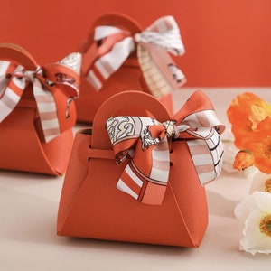 Sac cadeau avec écharpe pour fête de mariage décoration de pâques baby shower Ramadan Eid mubarak bonbons cosmétiques boîtes d'emballage cadeau