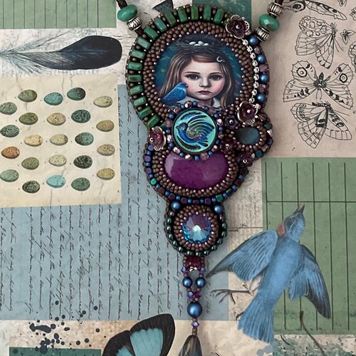 Little shops Miss Bluejay Pendant