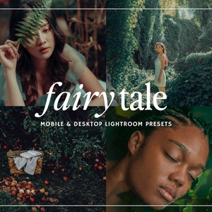 35 フェアリーテイル プレミアム Lightroom プリセット | 妖精プリセット | 魔法の森プリセット | 魔法のプリセット | ファンタジープリセット | モバイルとデスクトップ
