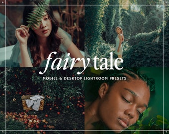 35 Fairytale Premium Lightroom Preset  | Fairy Preset | MAGIC Forest Preset | Enchanted Presets | FANTASY Presets |  Mobile and Desktop