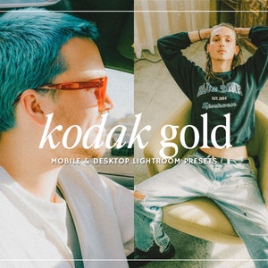 10 KODAK gold Lightroom Presets | ANALOG Lightroom Presets | DISPOSABLE Lightroom Presets | Film Lightroom Preset | Mobile Desktop Preset