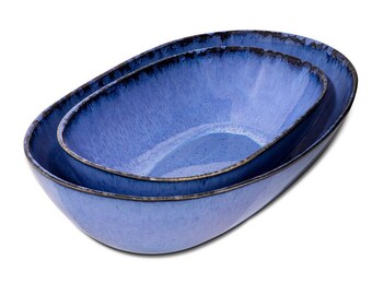 Auflaufform I Baking Dish I Große Schüssel I Keramik Geschenk aus Portugal I Schale grün blau creme I Muttertags Geschenk