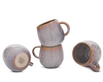 Tasse I Keramik Tasse 4er Set | Große Kaffeetasse I Geschenk I KeramikLiebePortugal I Geschenk zum Muttertag Tasse
