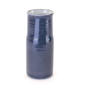 Elegant Handmade Blue Ceramic Vase - Stoneware from Portugal, Unique Gift Idea