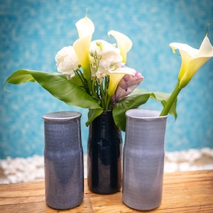 Keramik Blumen Vasen 2 Stück I Geschenke zu Weihnachten I Keramik aus Portugal I Handgemachte Keramik Vase I 2er Set I Geschenke mit Karte