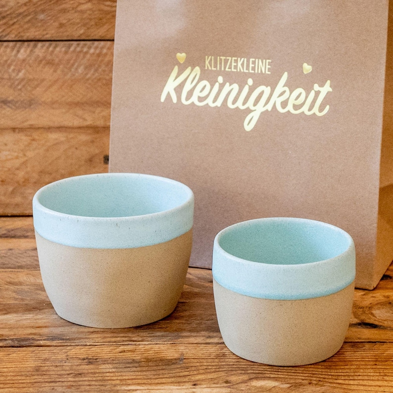 Matcha Tasse - Matcha Becher gross klein | 200 ml & 360 ml | Matcha Glas Tassen – Geschenkidee Weihnachten Keramik aus Portugal