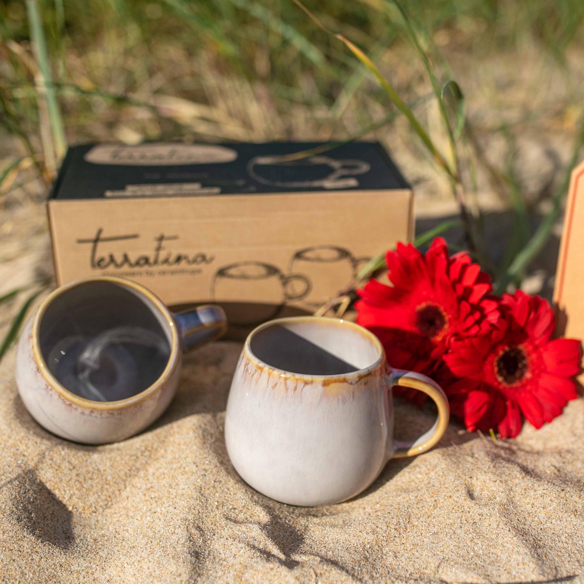 Unique Handcrafted Ceramic Coffee Mugs - Set of 2 - Made in Portugal -  Mother's Day Gift - Etsy