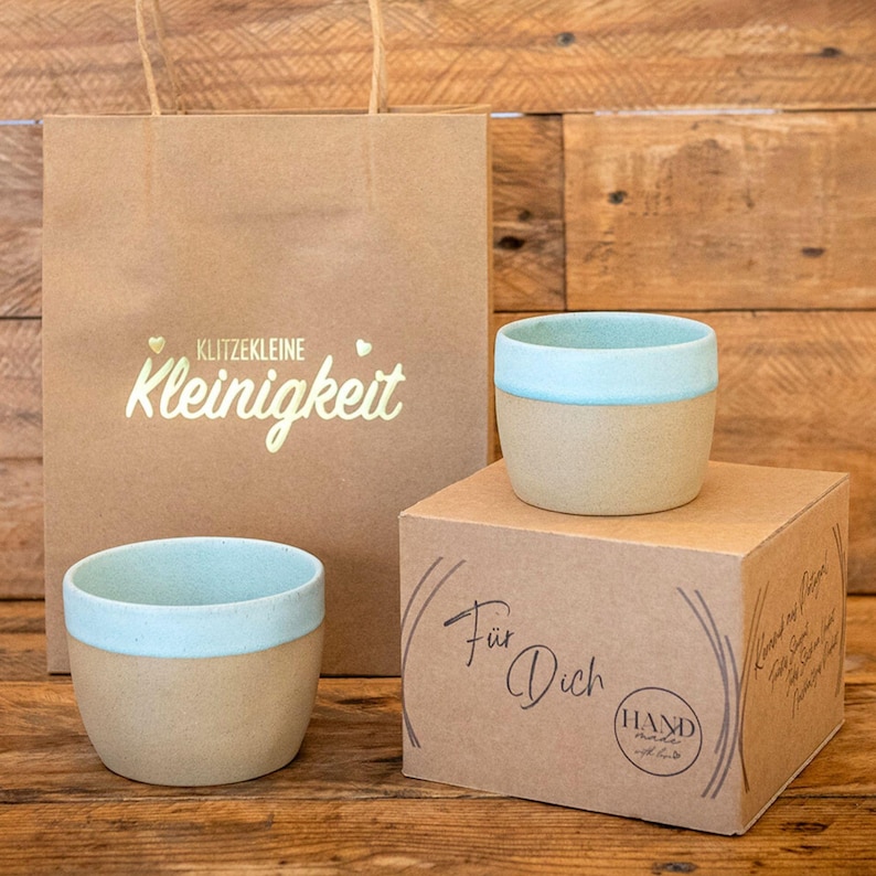 Matcha Tasse - Matcha Becher gross klein | 200 ml & 360 ml | Matcha Glas Tassen – Geschenkidee Weihnachten Keramik aus Portugal