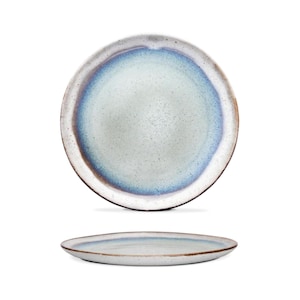 Colorful Stoneware Small Plates from Portugal - Ideal for Breakfast, Salad, or Dessert - Set of 4 in Gift Box