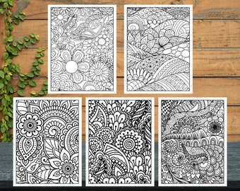 August Birth Flower Coloring Page Printable Coloring Page - Etsy