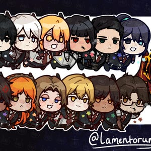 Limbus Company 2 Inch Epoxy Charms Keychains