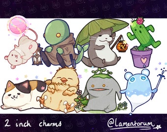 Final Fantasy XIV Minion Creature Epoxy Keychain Charms