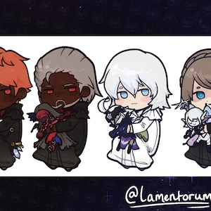 Final Fantasy XIV Pandaemonium Epoxy Keychains