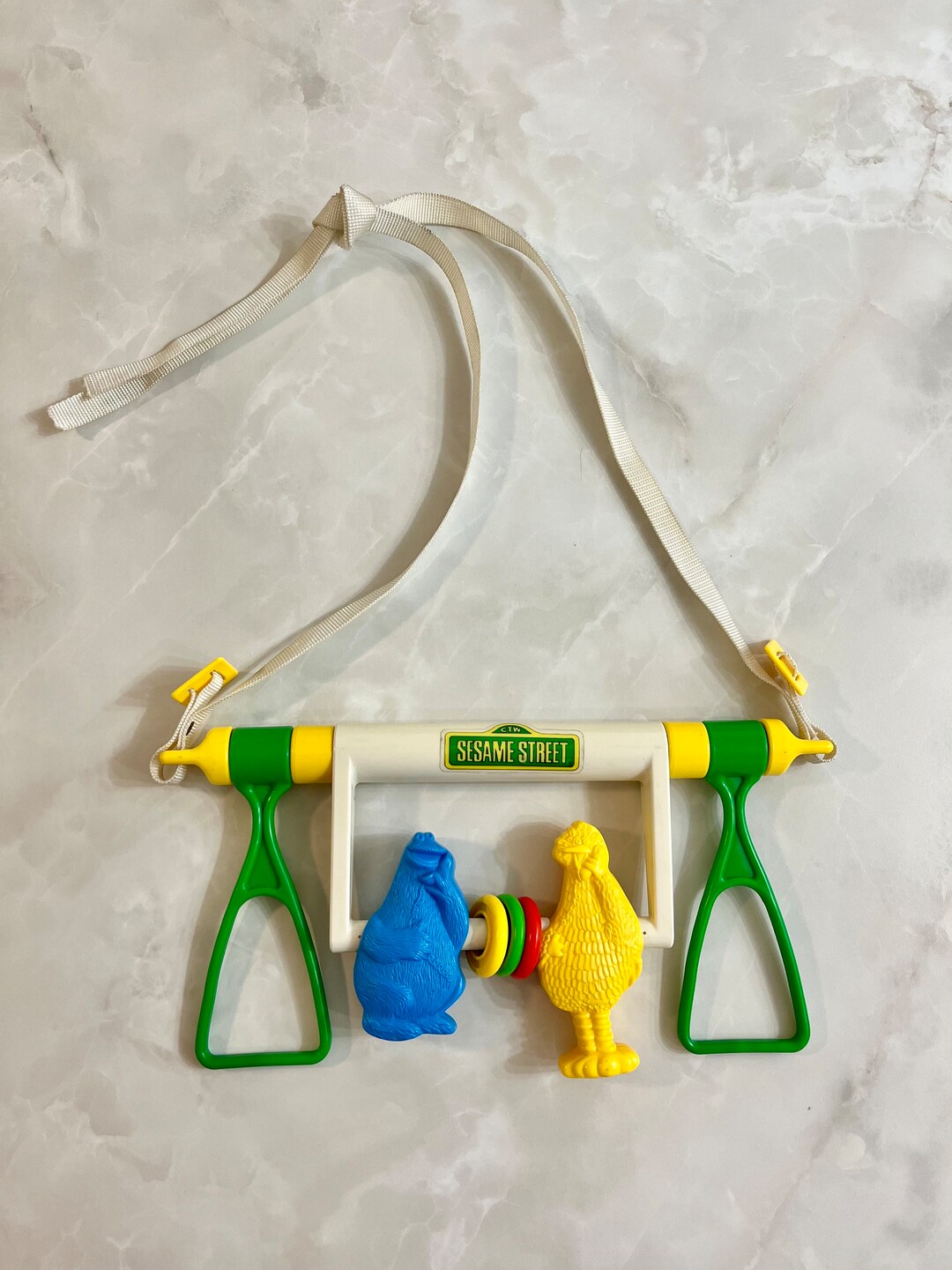 Vintage Sesame Street Baby Crib Toy Big Bird, Cookie Monster - Etsy