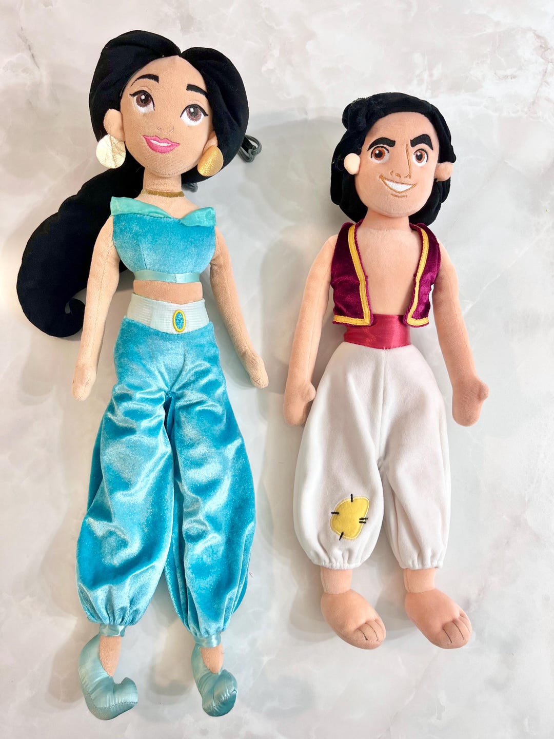 Disney Store Aladdin & Princess Jasmine Plush Dolls 20 Inch Soft Toy - Etsy