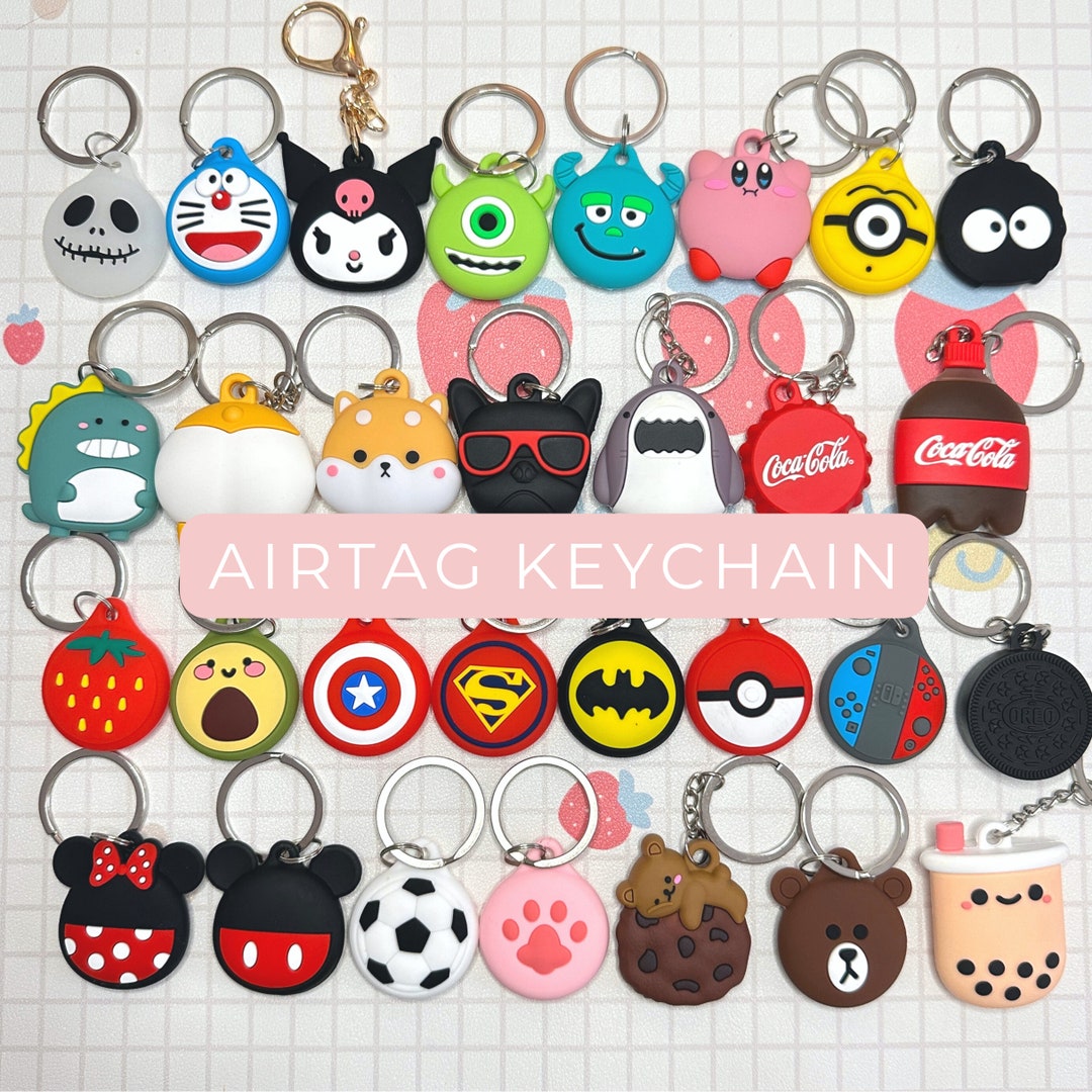 Cute Cartoon AirTag Holder, AirTag Keychain, AirTag Case, AirTag Holder
