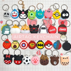 Cute Cartoon AirTag Holder, AirTag Keychain, AirTag Case, AirTag Holder Keychain