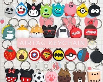 Cute Cartoon AirTag Holder, AirTag Keychain, AirTag Case, AirTag Holder Keychain