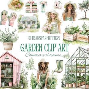 Imágenes prediseñadas de jardinería, mujeres de primavera en jardinería png, imágenes prediseñadas de jardín de primavera, gráficos de jardín de primavera, herramientas de jardinería PNG, jardinera guapa png