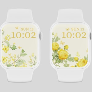 Apple Watch Wallpaper Face Design, Watch Background,Floral Smart Watch Wallpaper, Lock Screen Wallpaper, Wildflower Watch Digital Download,