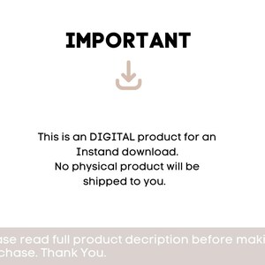 May include: IMPORTANT: This is a digital product for instant download. No physical product will be shipped to you. Please read full product description before making a purchase. Thank You.