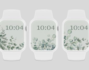 Apple Watch papier peint visage Design montre arrière-plan montre intelligente papier peint, papier peint d'écran de verrouillage, montre verdure téléchargement numérique souffle de bébé