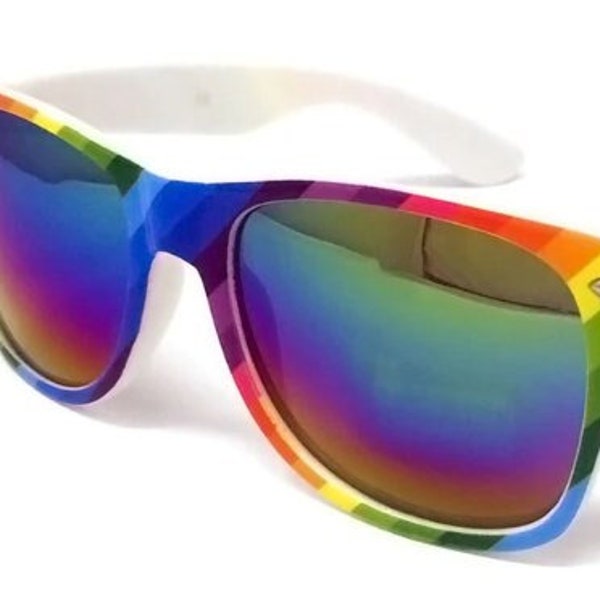 Regenbogen Sonnenbrille, rainbow sunglasses gay pride csd schwul lesbisch LGBTQ