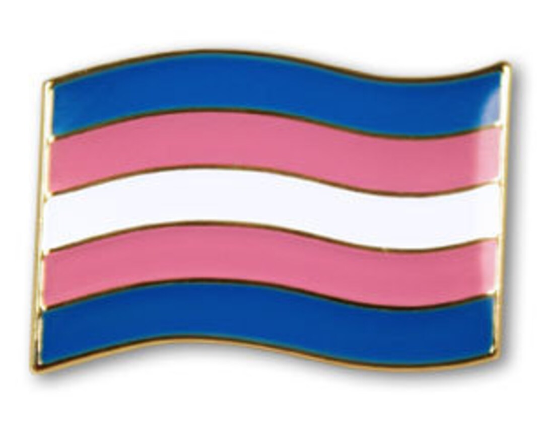 Trans Pride Flag Curved Badge Pin, Trans Pride Patch CSD Pride Queer
