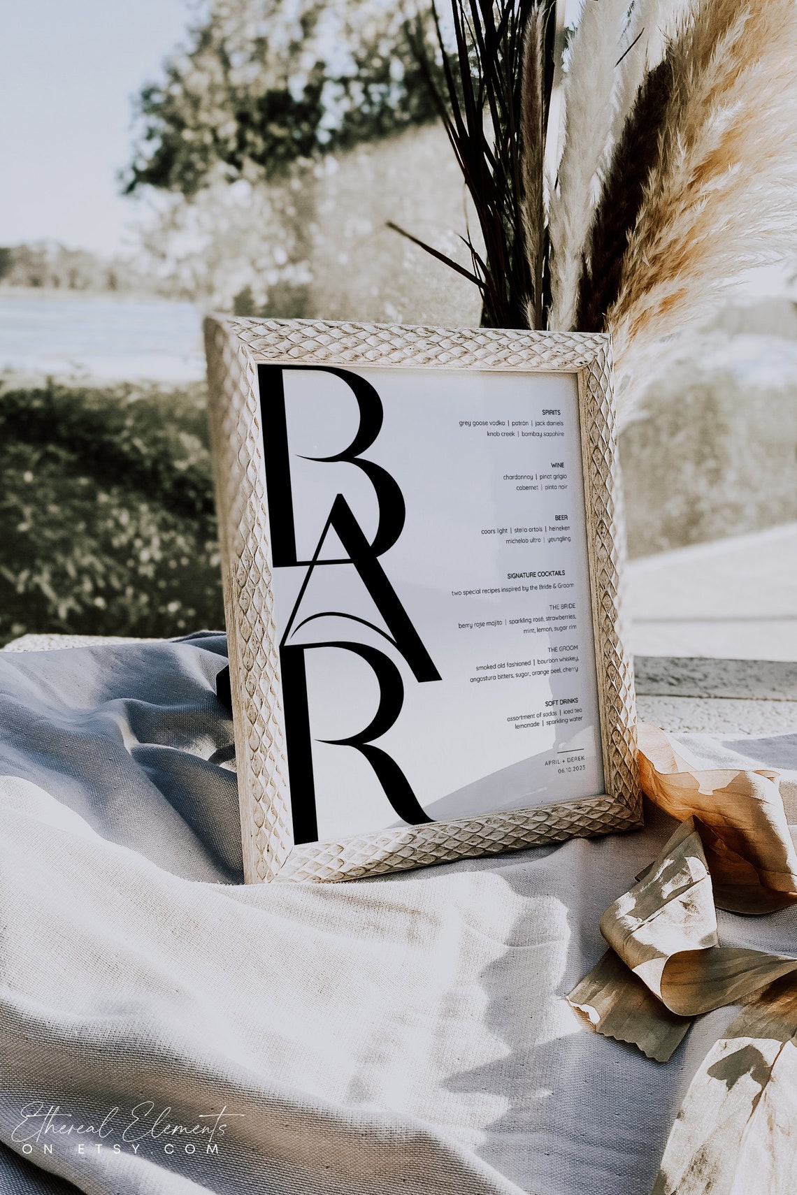 Modern Wedding Bar Menu Template 8x10 Minimalist Bar Etsy Modern Wedding Bar Menu Template 8x10 Minimalist Bar Etsy