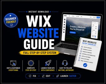 Wix Website Editing Guide | DIY Manual for Small Businesses (Digital Download)
