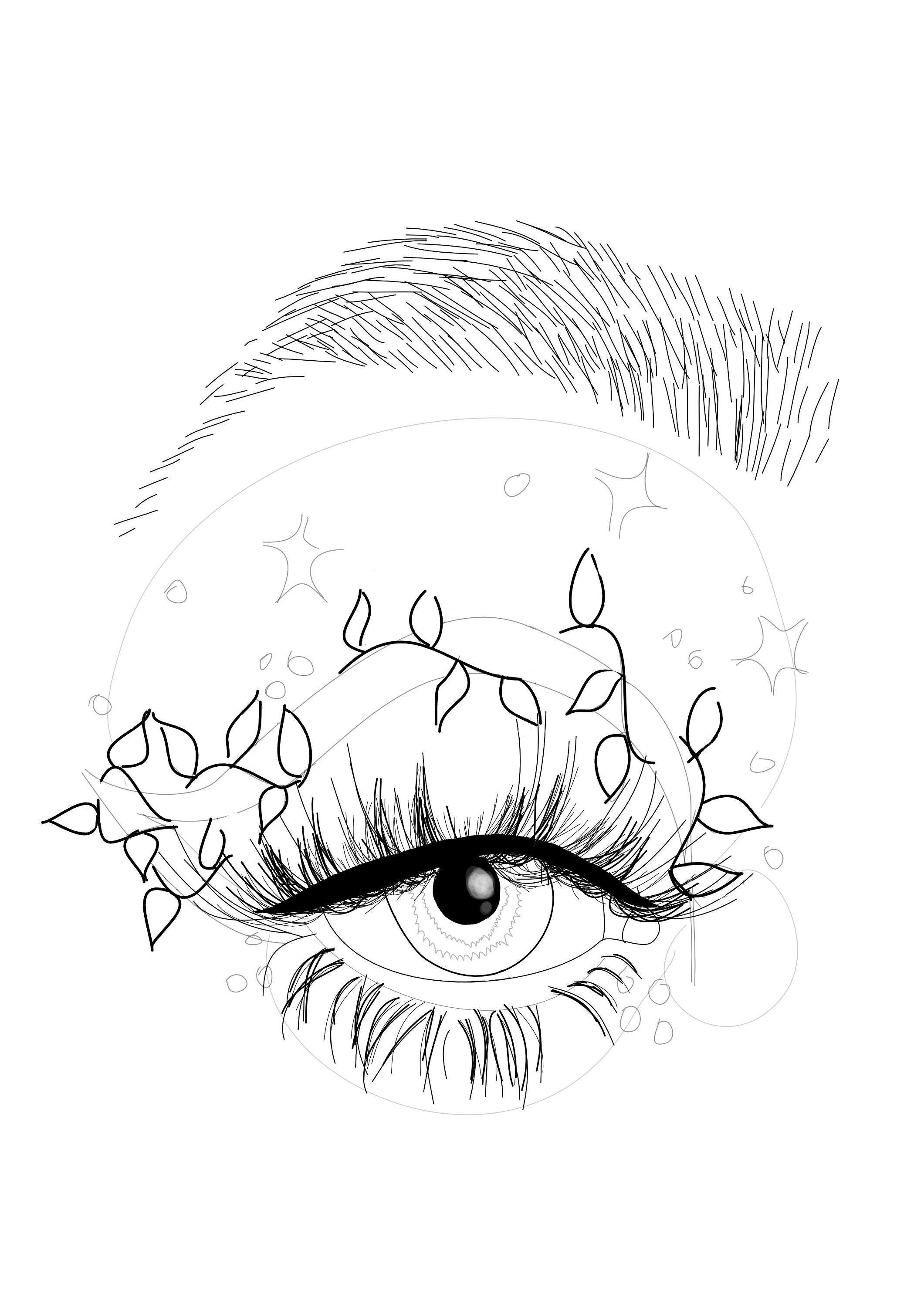 Printable Adult Coloring Pages, Coloring Therapy, Make up Coloring Book
