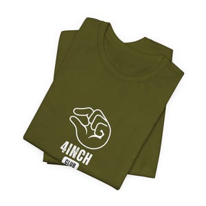 4inch pinch club, micro penis tshirt, Humorous T-Shirt, Unisex T-Shirt, Funny Graphic Tee, Novelty Gift for Him, LGBTQ+ Pride