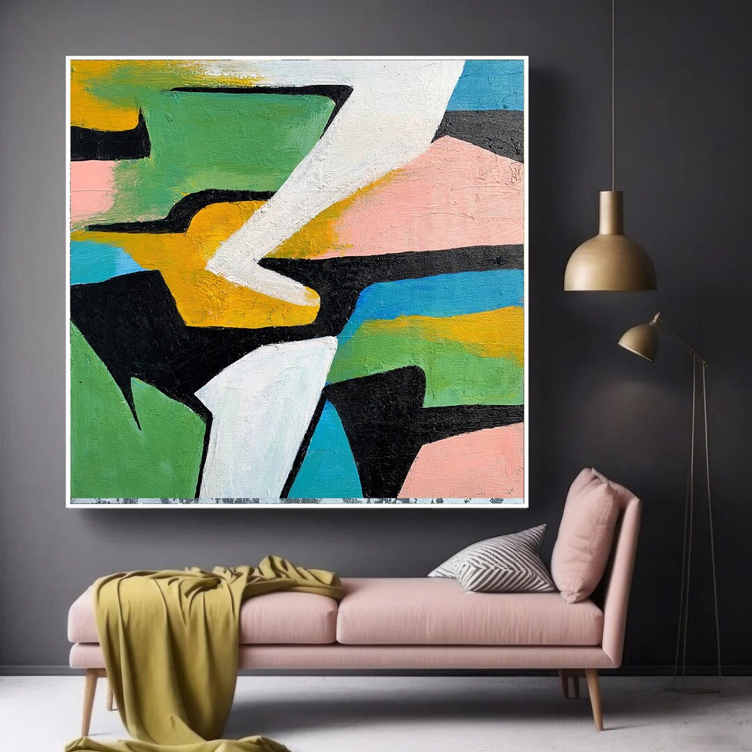 Large Abstract Oil Painting on Canvas Abstract Wall Art - Etsy