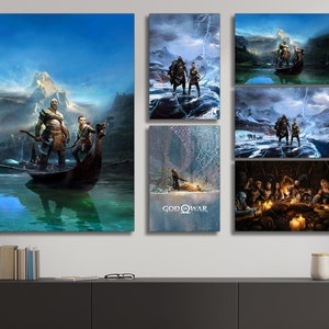 God of War (2018 -2022) Norse Saga Posters & Canvas Art (God of War, God of War Ragnarök)
