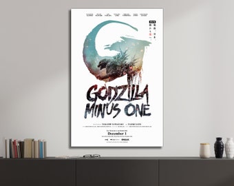Godzilla Minus One Movie Poster & Canvas