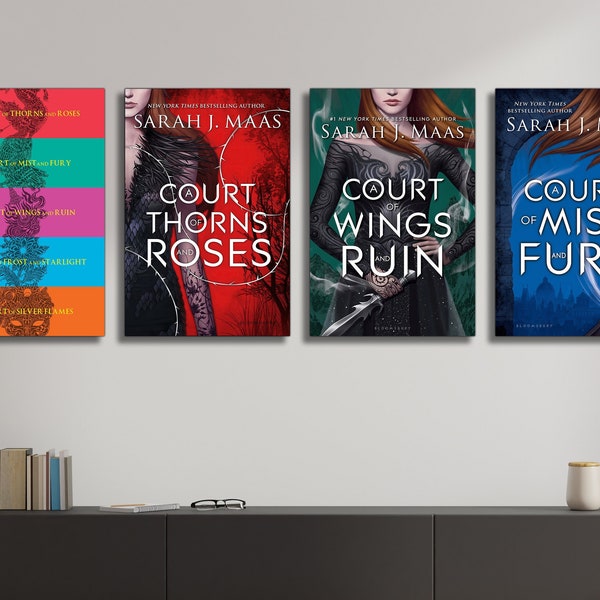 ACOTAR Series / A Court of Thorns and Roses / Book Cover Posters & Canvas Art