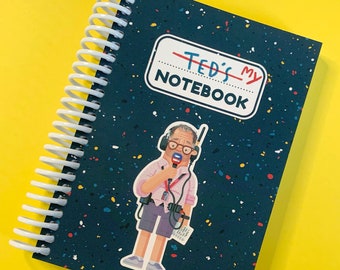 Ted's Notebook - A6 Notepad - Formula 1 Fan Gift - Ted Kravitz Fan Art, F1 Stationery, Two Secs Ted! Pocket Sized Journal School Diary