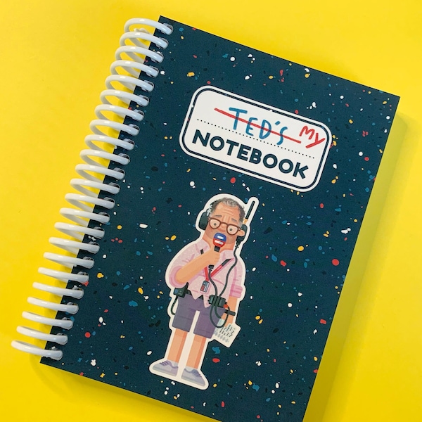 Ted's Notebook - A6 Notepad - Formula 1 Fan Gift - Ted Kravitz Fan Art, F1 Stationery, Two Secs Ted! Pocket Sized Journal School Diary