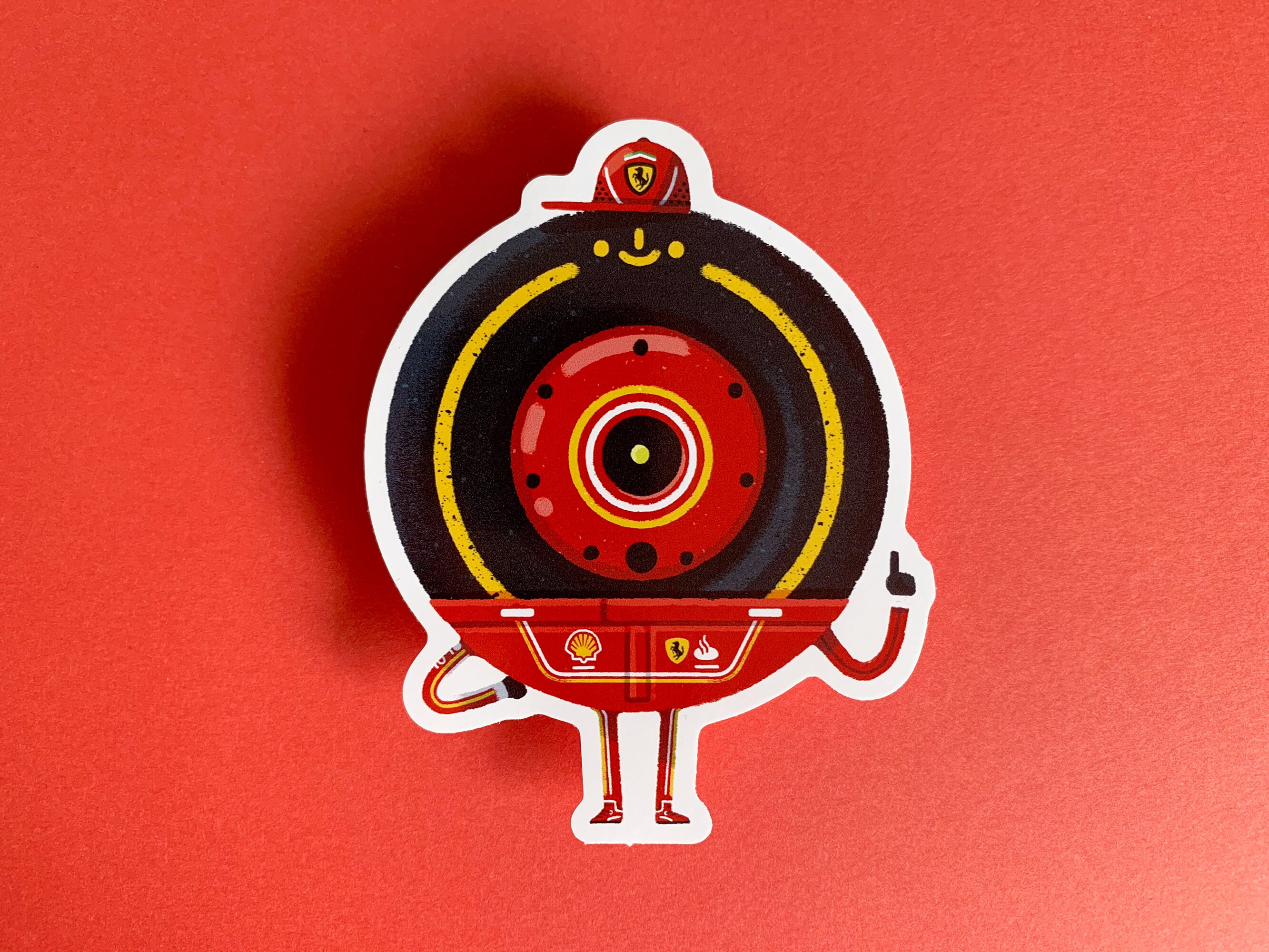 F1 Team Wheel Sticker: Formula One Fan Art, Matte Vinyl Decal - Etsy