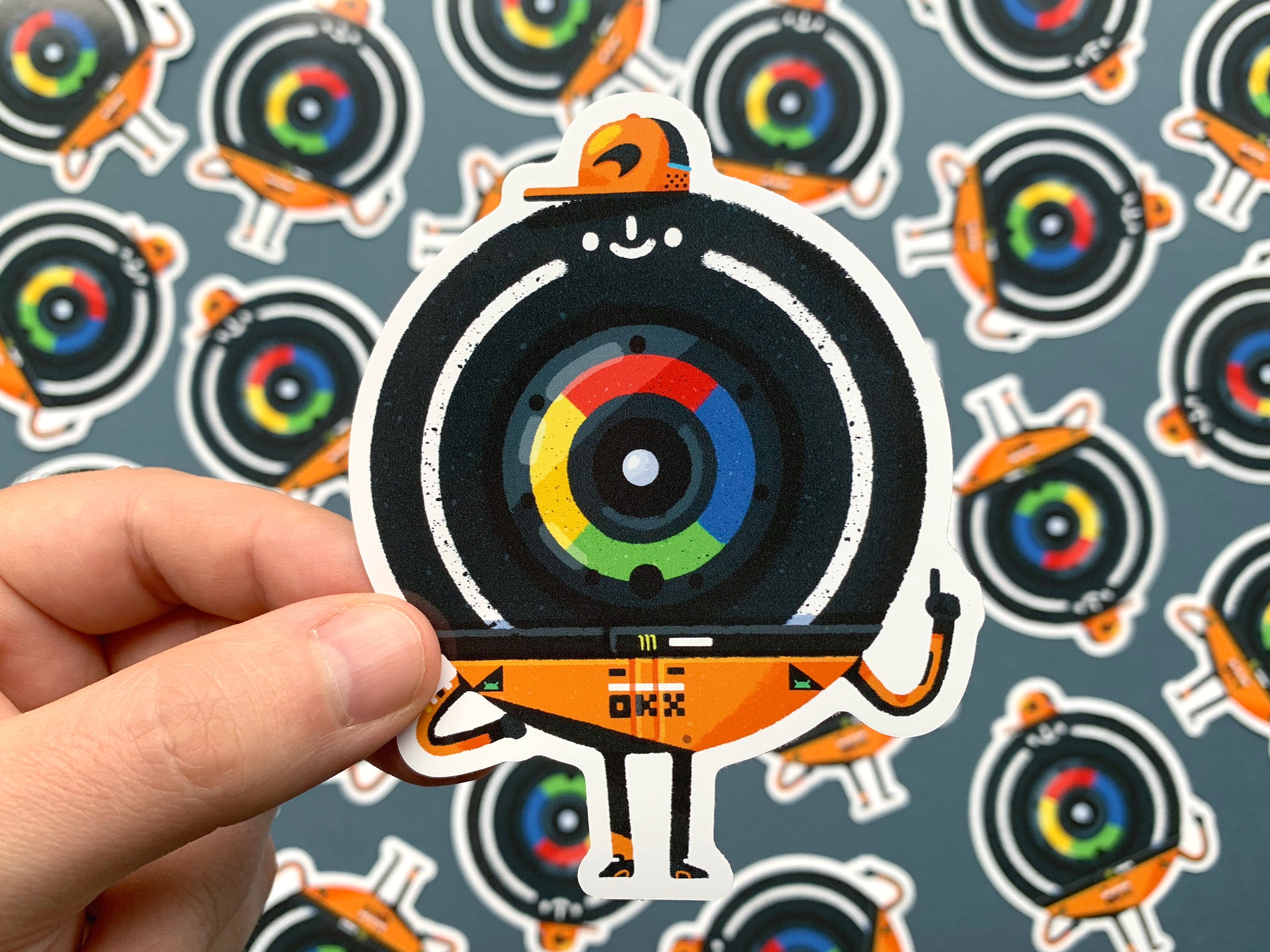 F1 Fan Sticker F1 Team Wheel Sticker: Formula One Fan Art, Matte Vinyl Decal - Etsy